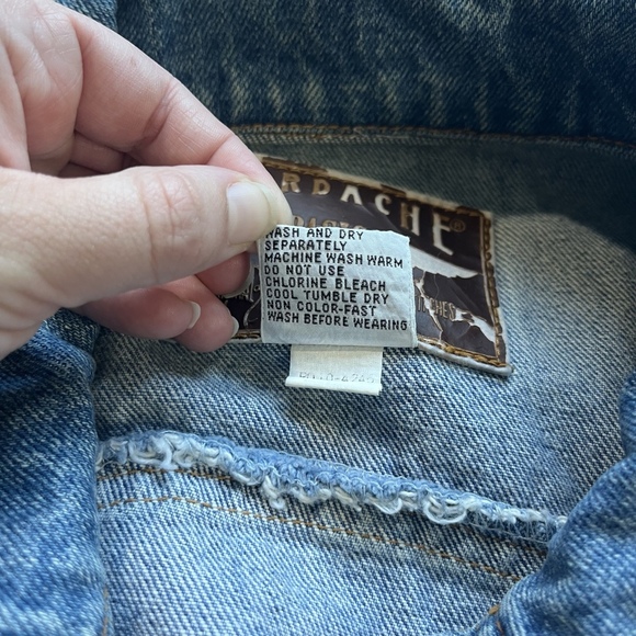 Vintage Jordache Oversized Denim Trucker Jacket Women’s Small Blue Button Down - Picture 7 of 12